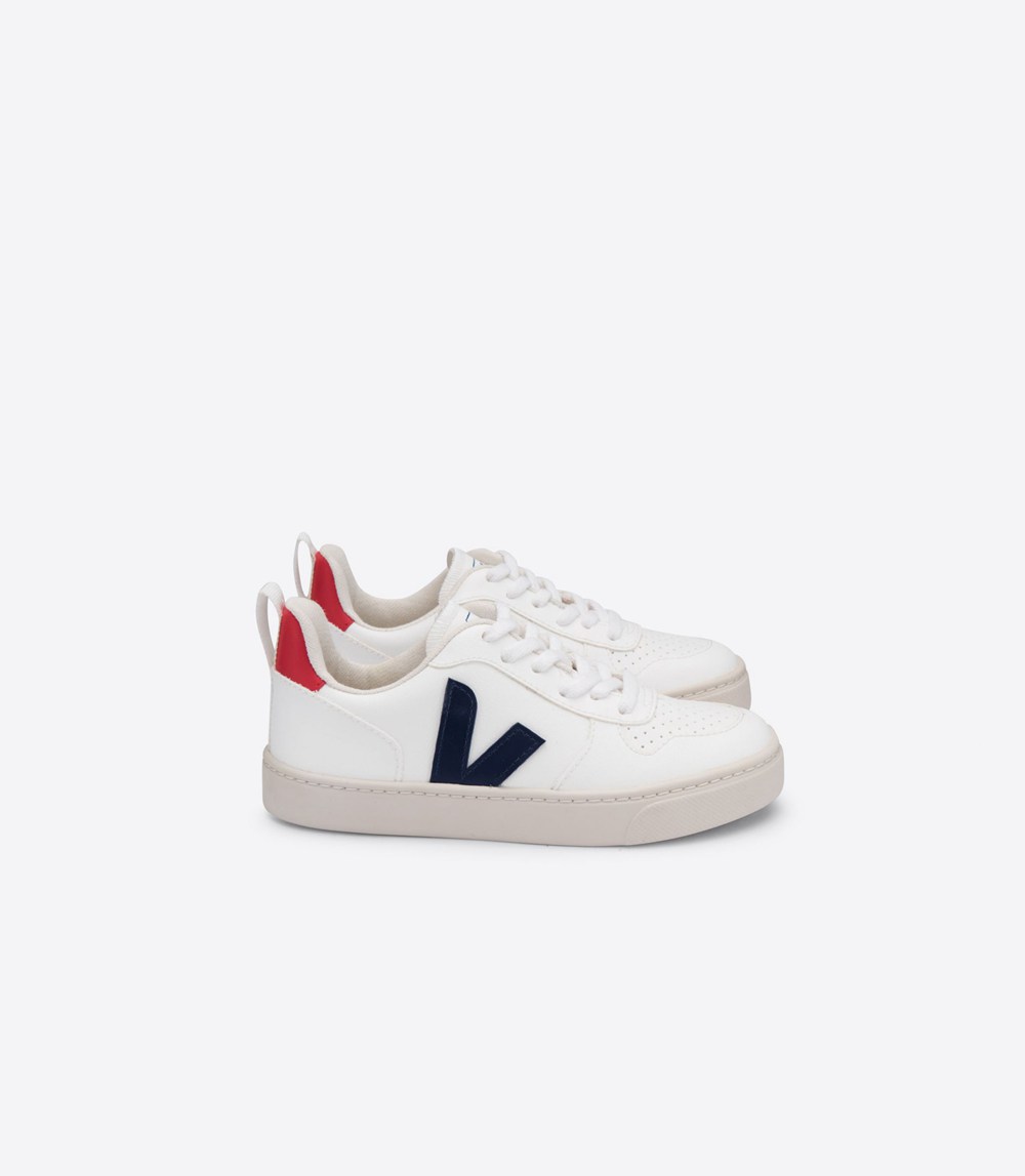 Veja Sneakers Barn - V-10 Lace Cwl - Vita - 690381-YAW